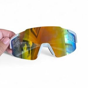 Orange Unisex Windproof Sports Plastic Goggles, Suitable For Daily Commute